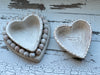 Beaded Heart Candle Bowl