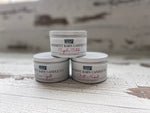 White Tin Candle