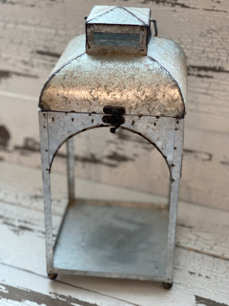 Galvanized Lantern Set