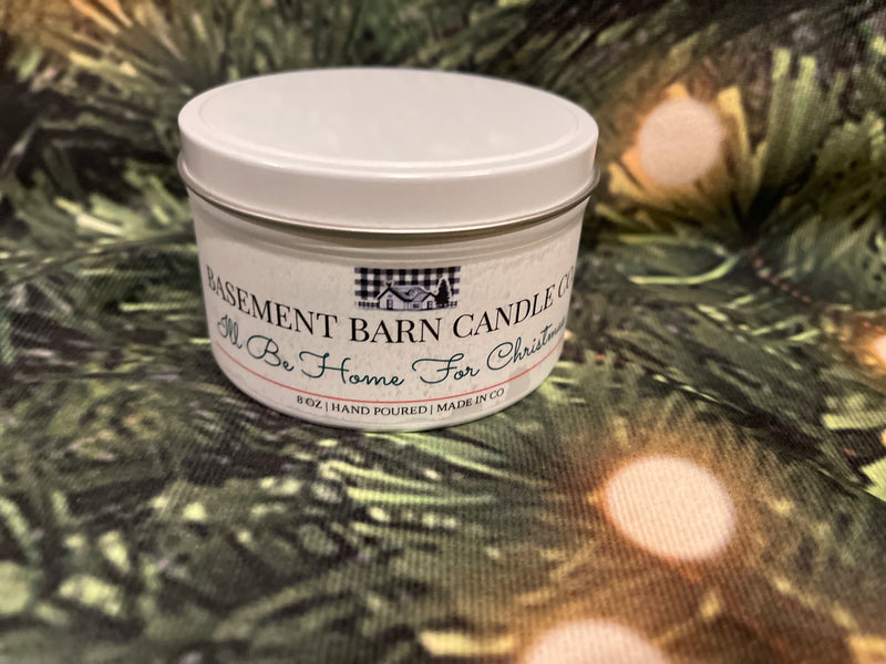White Tin Candle