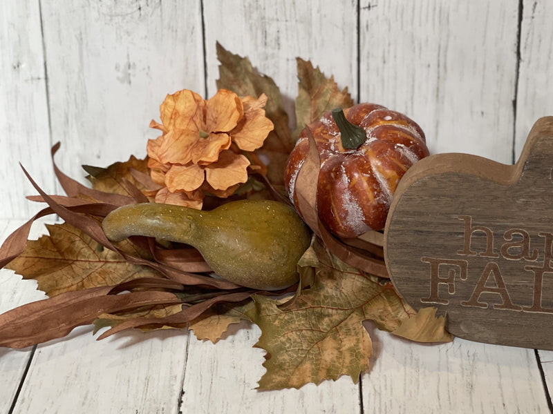 Autumn Leaf and Pumpkin Picks