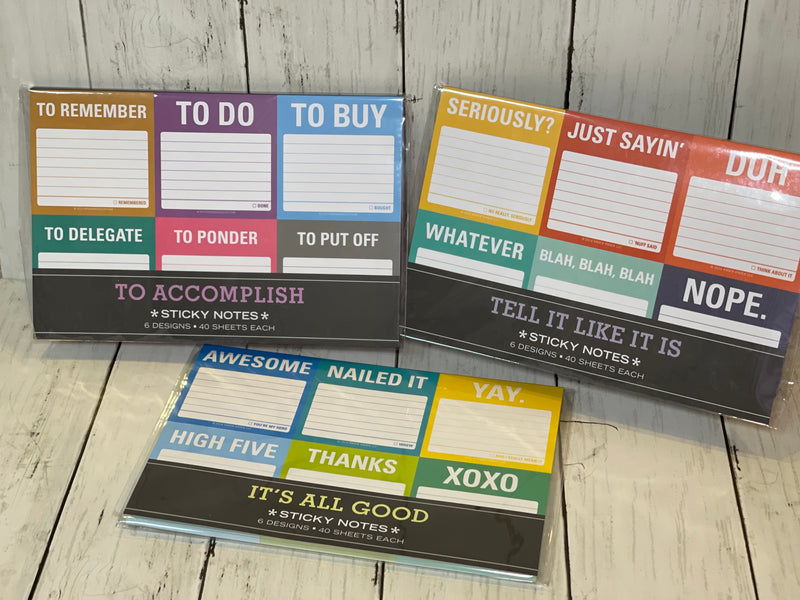Sticky Note set of 6