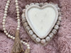 Beaded Heart Candle Bowl